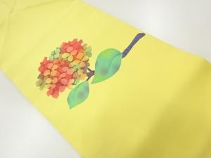 塩瀬紫陽花模様名古屋帯